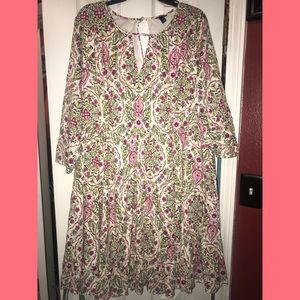 TORRID Floral Dress with Sleeves